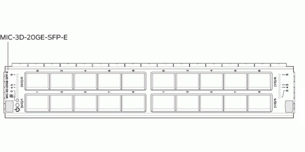 Moduł interfejsu Juniper MIC-3D-20GE-SFP MIC-3D-20GE-SFP by Juniper