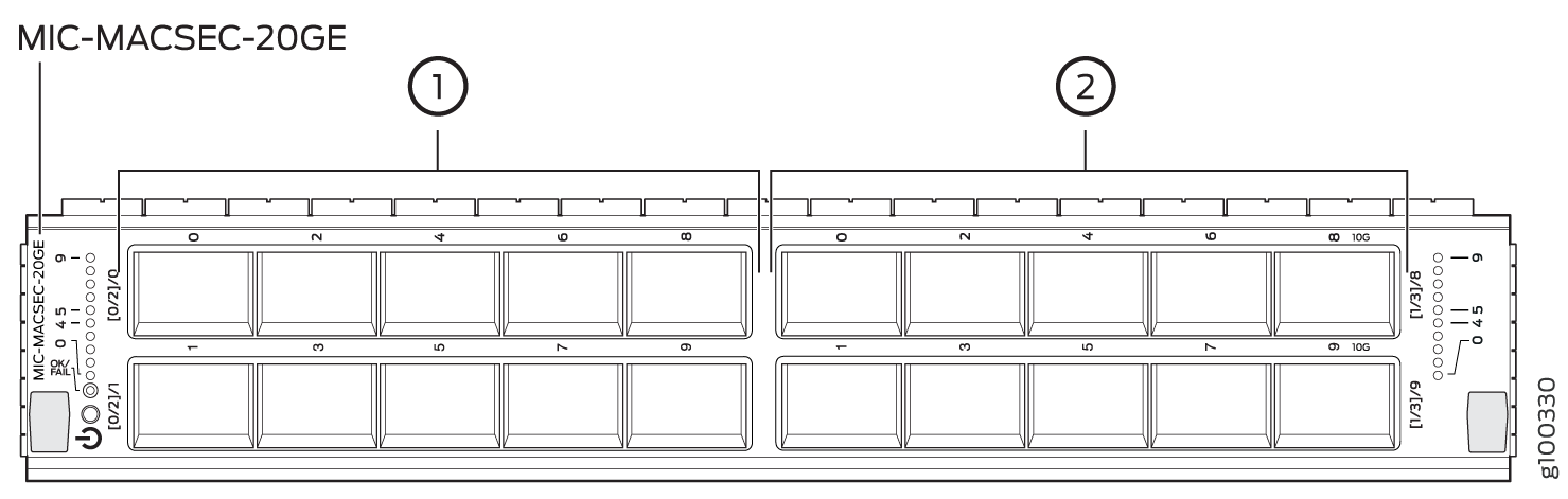 Moduł interfejsu Juniper MIC-MACSEC-20GE MIC-MACSEC-20GE by Juniper