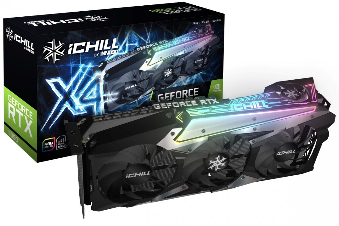 Відеокарта INNO3D RTX3090 ichill RTX3090 X4-24G GPU C30904-246XX-1880VA36 