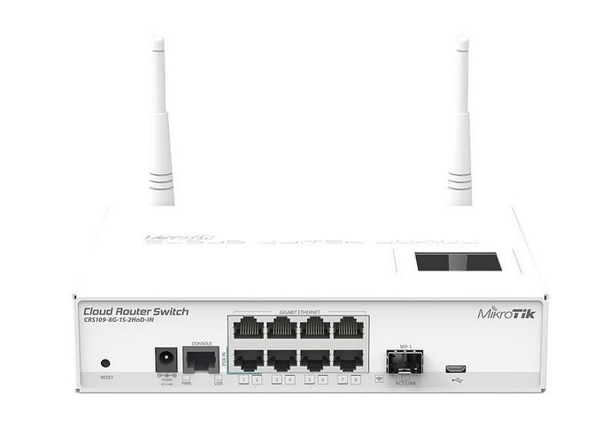 Przełącznik Mikrotik CRS109-8G-1S-2HnD-IN CRS109-8G-1S-2HnD-IN by Mikrotik