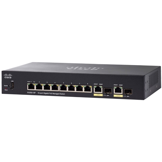 Przełącznik Cisco SB SG350-10P-K9 (SG350-10P-K9-EU) SG350-10P-K9-EU by Cisco