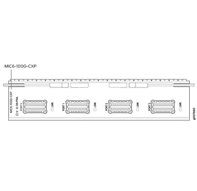 Moduł interfejsu Juniper MIC6-100G-CXP MIC6-100G-CXP by Juniper