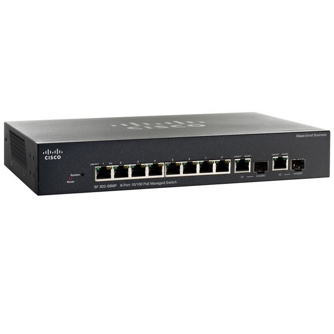 Przełącznik Cisco SB SF302-08MP (SRW208MP-K9-EU) SRW208MP-K9-EU by Cisco