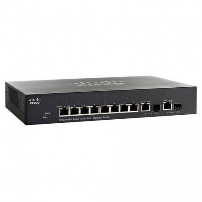 Przełącznik Cisco SB SF302-08PP (SF302-08PP-K9-EU) SF302-08PP-K9-EU by Cisco