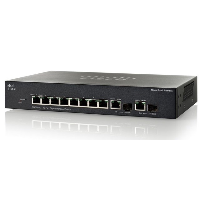 Przełącznik Cisco SB SG300-10 (SRW2008-K9-G5-EU) SRW2008-K9-G5-EU by Cisco