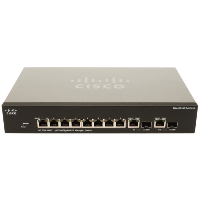 Przełącznik Cisco SB SG300-10MP (SRW2008MP-K9-EU) SRW2008MP-K9-EU by Cisco