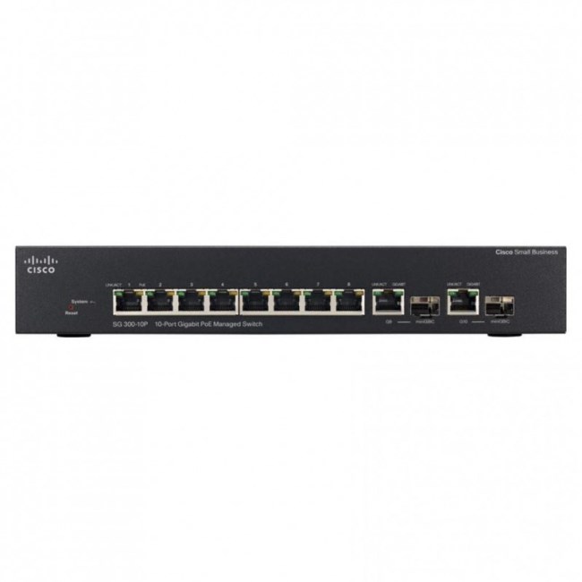 Przełącznik Cisco SB SG300-10P (SRW2008P-K9-EU) SRW2008P-K9-EU by Cisco